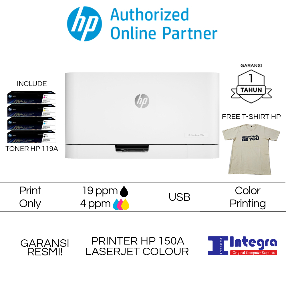 Printer HP Laserjet 150A Color Laser Jet M 150 A Warna Colour M150A