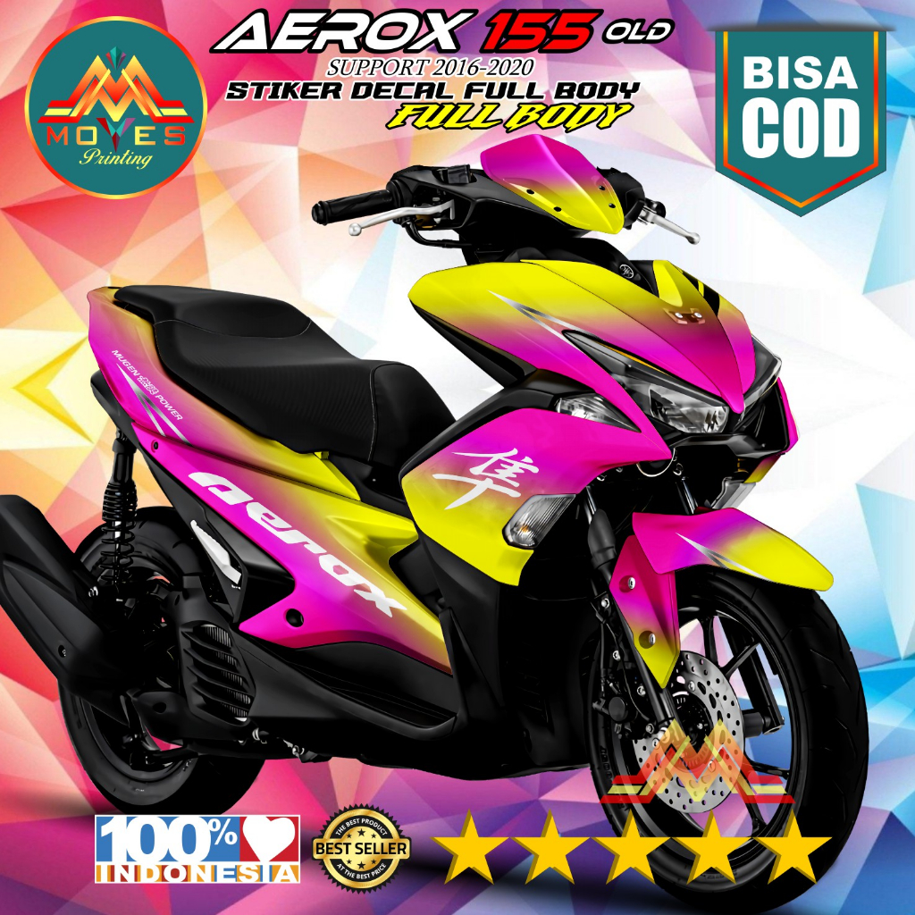 Decal Aerox 155 Old Full Body Stiker Aerox 155 Old Keren Striping Full Blok Aerox 155 Old Variasi De