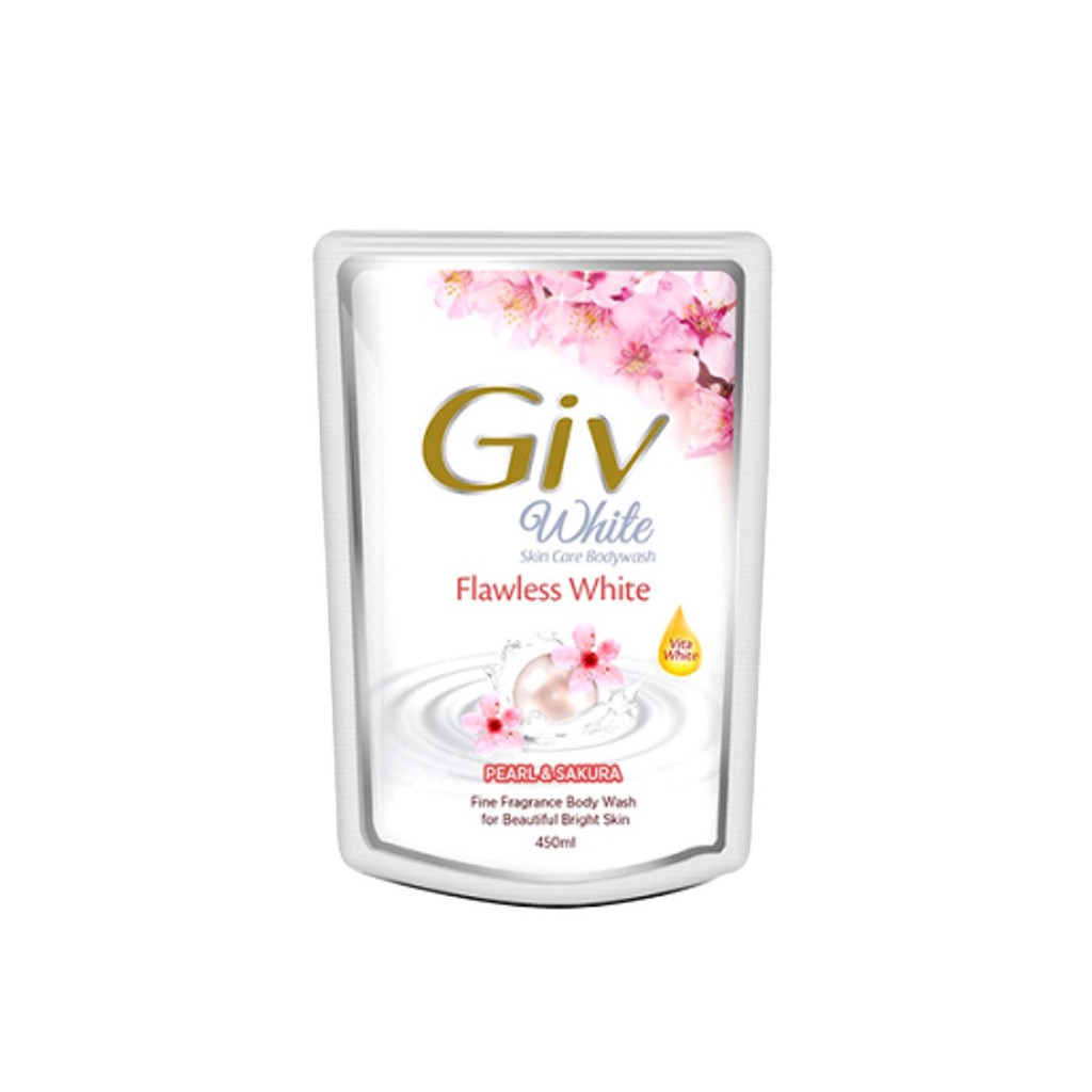 BODYWASH GIV WHITE SAKURA POUCH 400ML