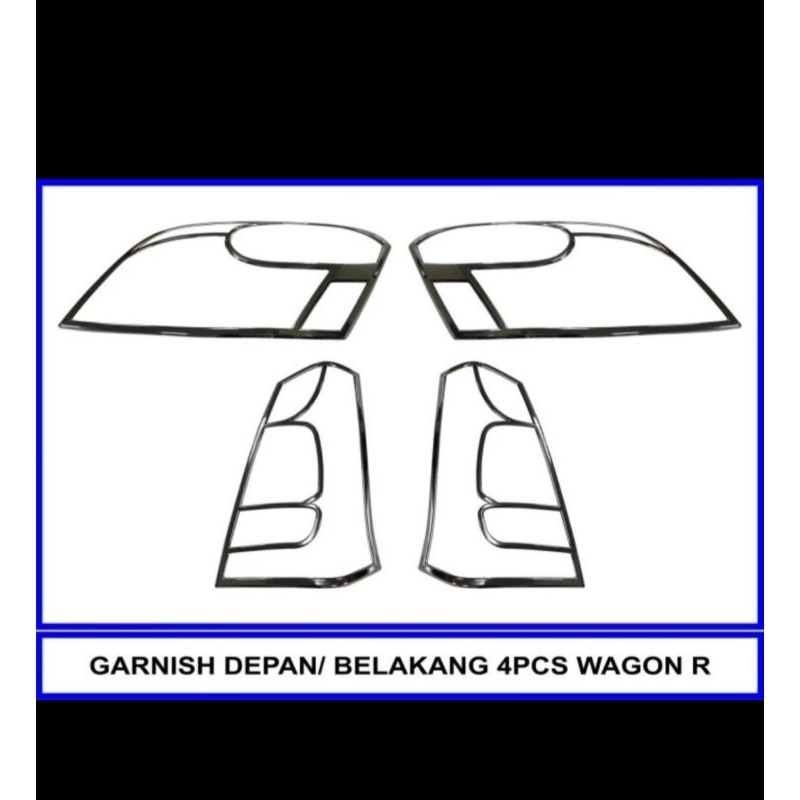 GARNISH GARNIS LIST LIS LAMPU DEPAN BELAKANG WAGON R