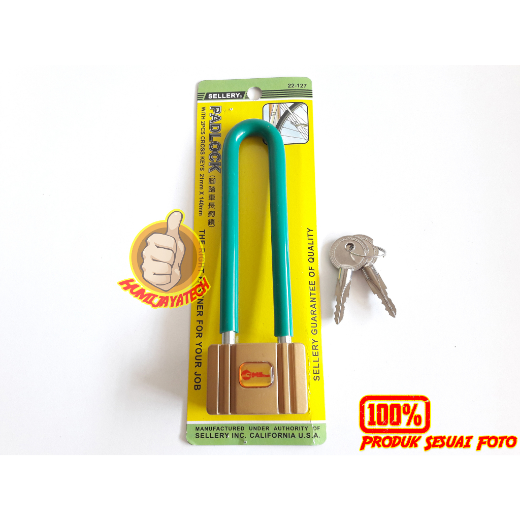 Gembok Leher Panjang Tipe A Sellery / Gembok Sepeda Motor