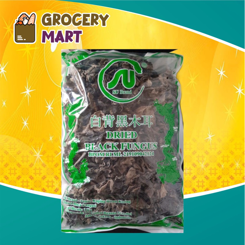 

SU BRAND Jamur Kuping Hitam 1KG / Bokji Bok Ji Kering Dried Fungus