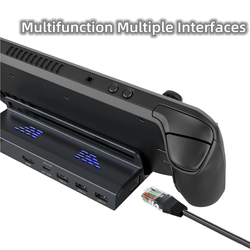 PGTECH MULTIFUNCTIONAL DOCKING STATION ADAPTER FOR STEAM DECK GP-820 - Hitam