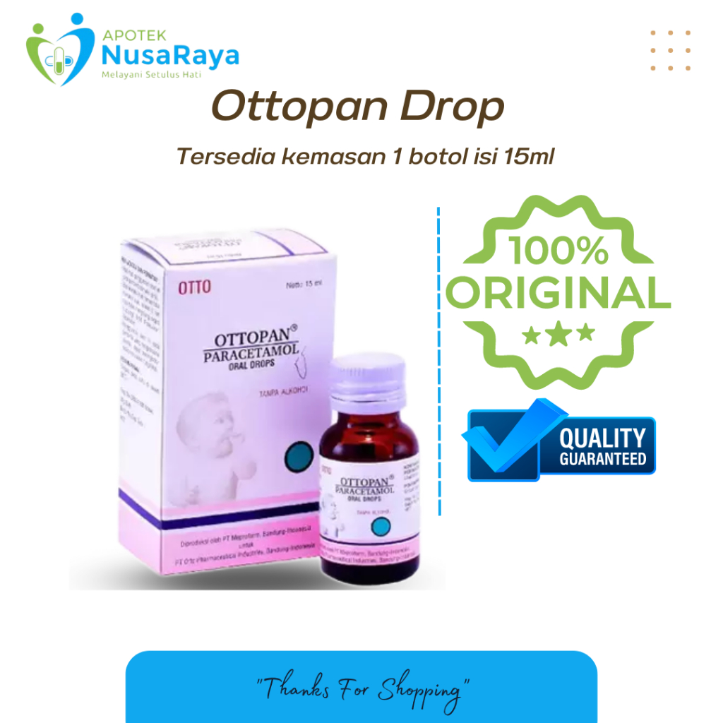 Ottopan Drops 15 ml-Obat Demam Paracetamol Bayi