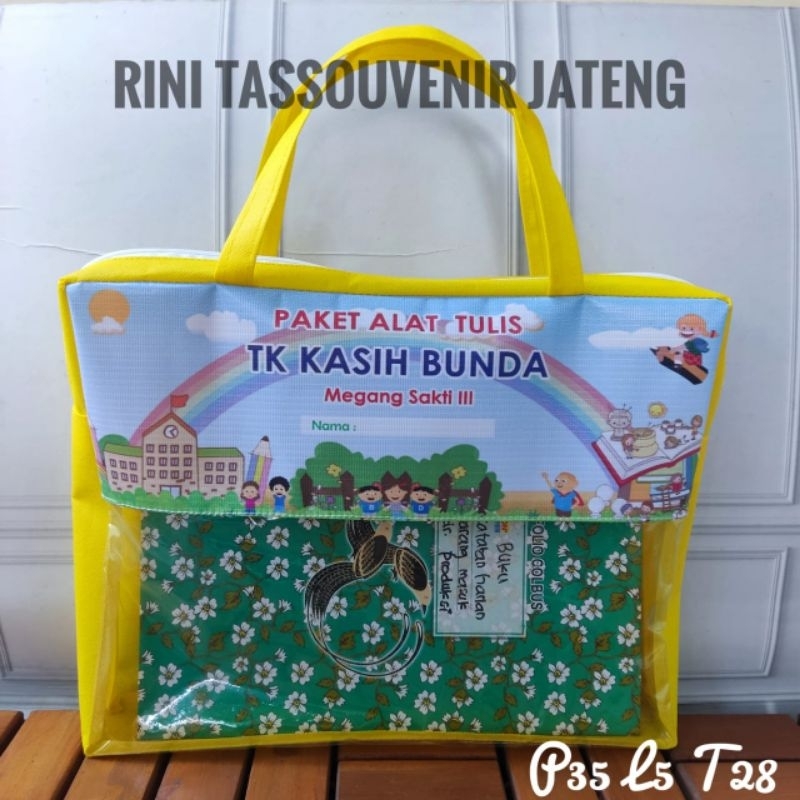 

Tas model mika setengah (resleting) - Tas mika - Tas wisuda