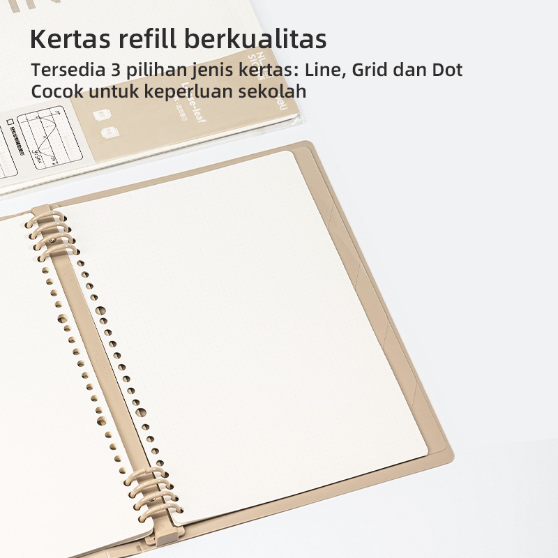 Nusign Loose-leaf Notebook Refill / Isi Binder A5 B5 Garis Grid Dot 50 Lembar NS31X