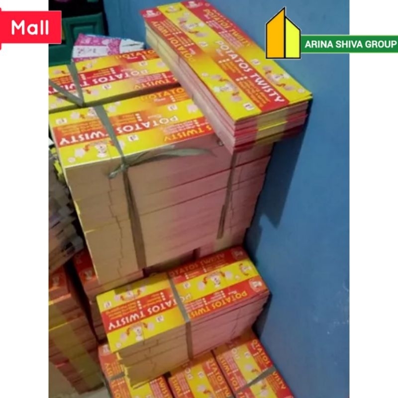 

100 LEMBAR KERTAS KENTANG ULIR BAHAN IVORY FOIL UKURAN 35 × 13 CM | KOTAK KENTANG SPIRAL | BOX KENTANG TORNADO | DUS KENTANG ULIR/SPIRAL HIGH QUALITY | ARINA SHIVA GROUP 4241