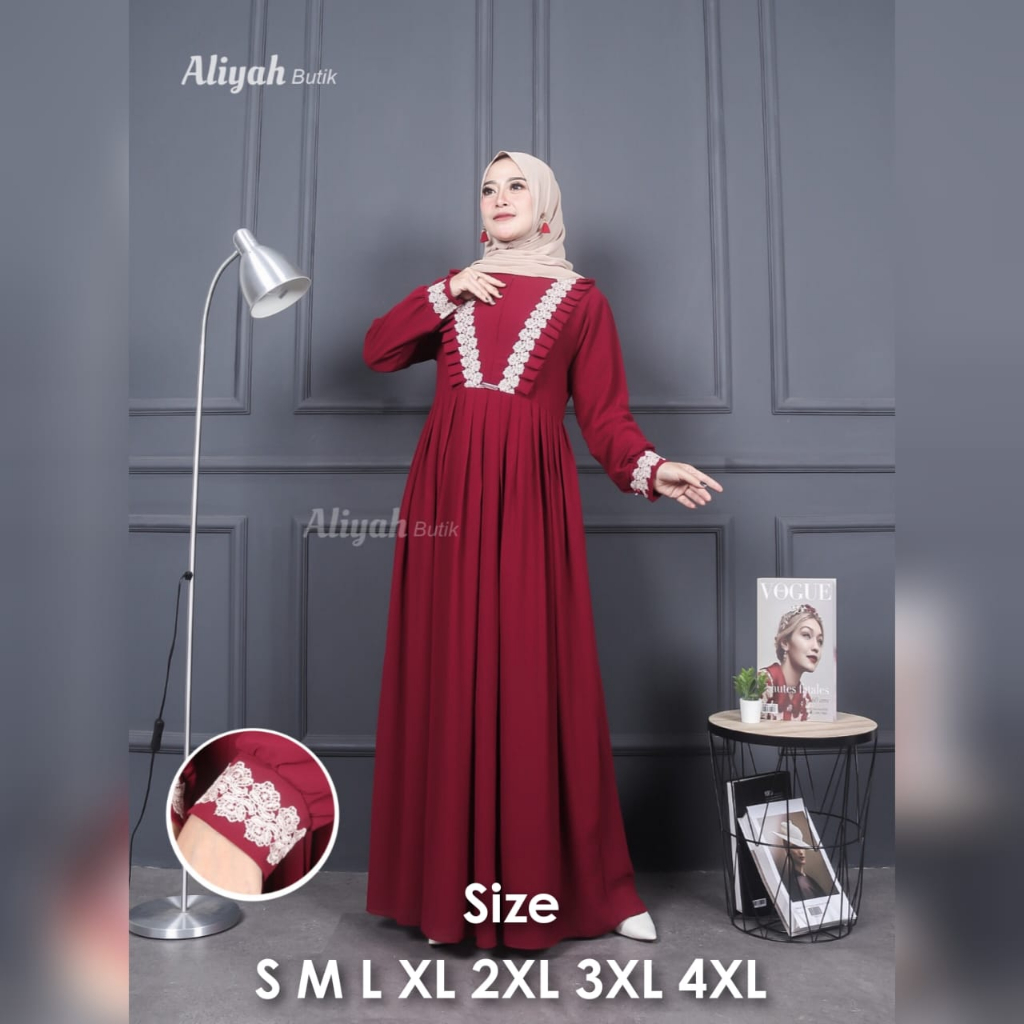 Fahira Dress Big Size Ukuran Size S M L XL 2XL 3XL 4XL XXL XXXL  XXXXL 2L 3L 4L 5L  Dress Wanita Jumbo Gamis Big Size Baju Korea Over Size