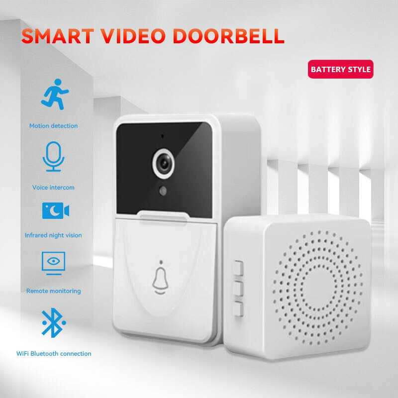 Bel Rumah Smart Doorbell Wireless Video HD Talkback Baterai Tahan Lama Bel Fitur Canggih Aplikasi Smartphone