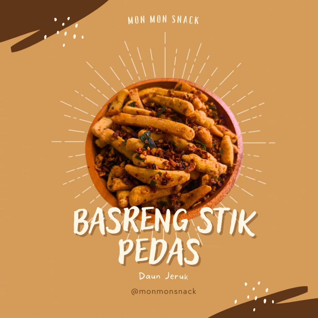 

Basreng Stik Pedas Daun jeruk/ Jajanan Viral