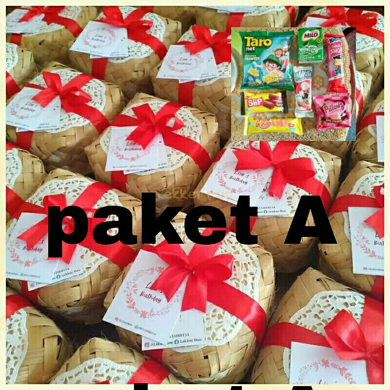 

HAMPERS KERANJANG ROTAN / PAKET SOUVENIR ULANG TAHUN / BESEK BAMBU SNACK ANAK PAKET MURAH PAKET ULTAH / PAKET SANTUNAN / PAKET HEMAT ULTAH