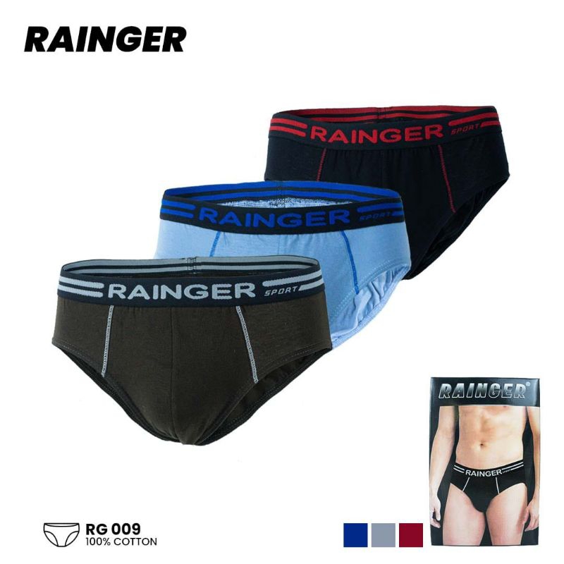 3 PCS CELANA DALAM PRIA RAINGERr ART. RG 009