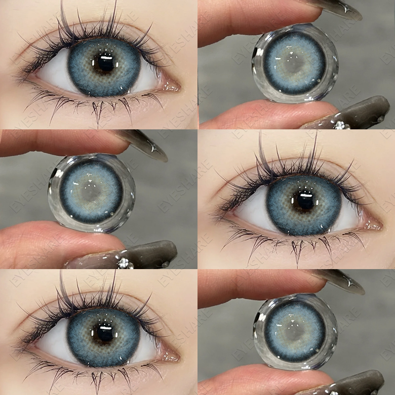 【COD】ICELAND Gray Softlens Softlen Soflen 14.2mm Brown Color