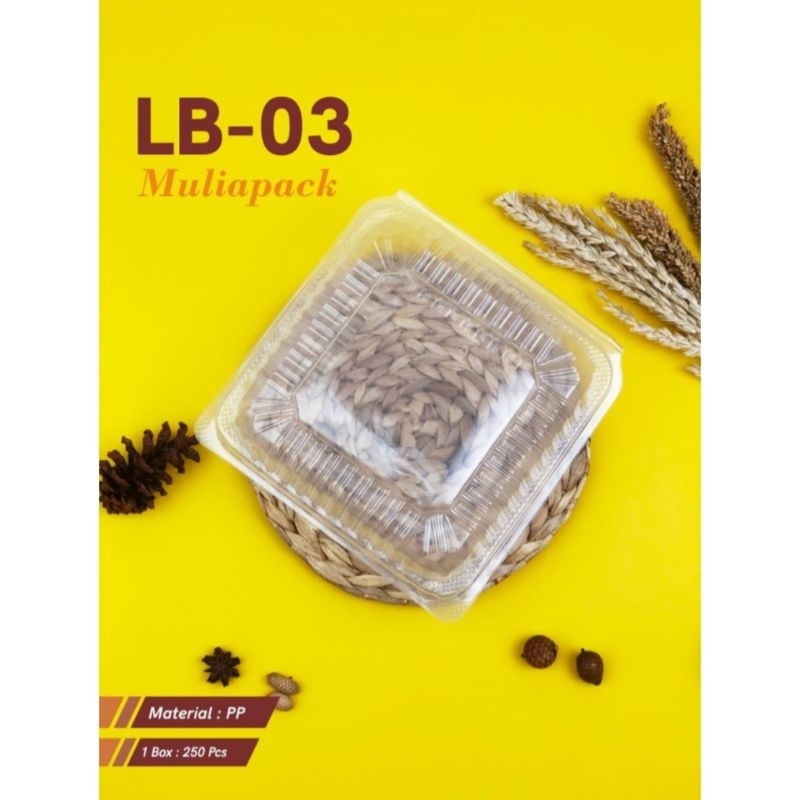 LUNCH BOX PLASTIK/ KOTAK TAKE AWAY/ LUNCH BOX LB-03