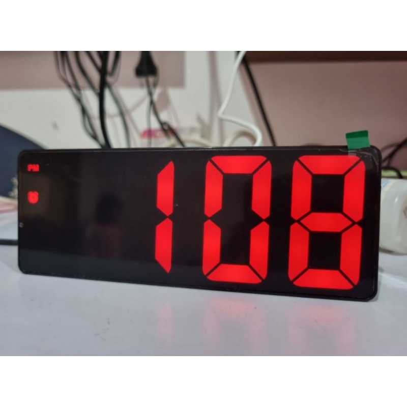 Jam Meja Digital Alarm LED Clock Sonifer Sensor Suara &amp; Sensor Sentuh