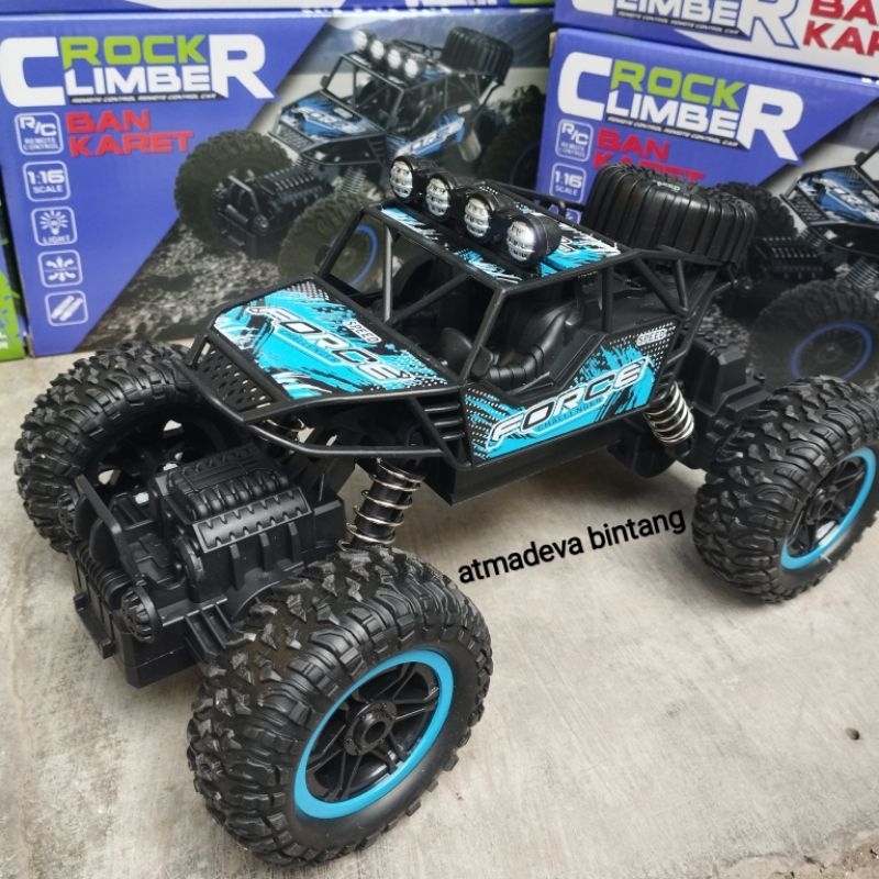 MAINAN MOBIL REMOTE RC OFFROAD SUPER CLIMBING SCALE 1:20 2WD BATRE CASH / RC BIGFOOT BODY NYALA LAMPU LED BISA COD BAYAR DI TEMPAT