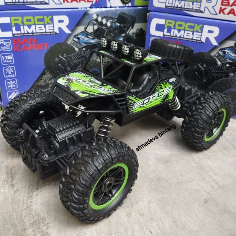 MAINAN MOBIL REMOTE RC OFFROAD SUPER CLIMBING SCALE 1:20 2WD BATRE CASH / RC BIGFOOT BODY NYALA LAMPU LED BISA COD BAYAR DI TEMPAT