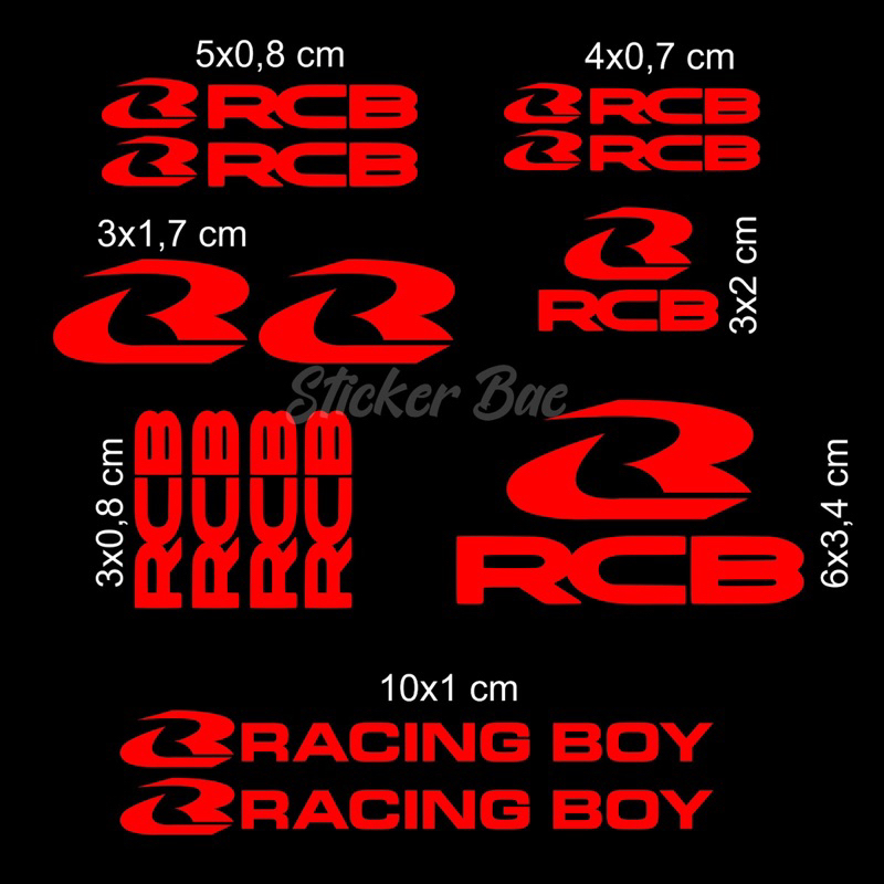 Stiker rcb 1 set sticker motor paket cutting