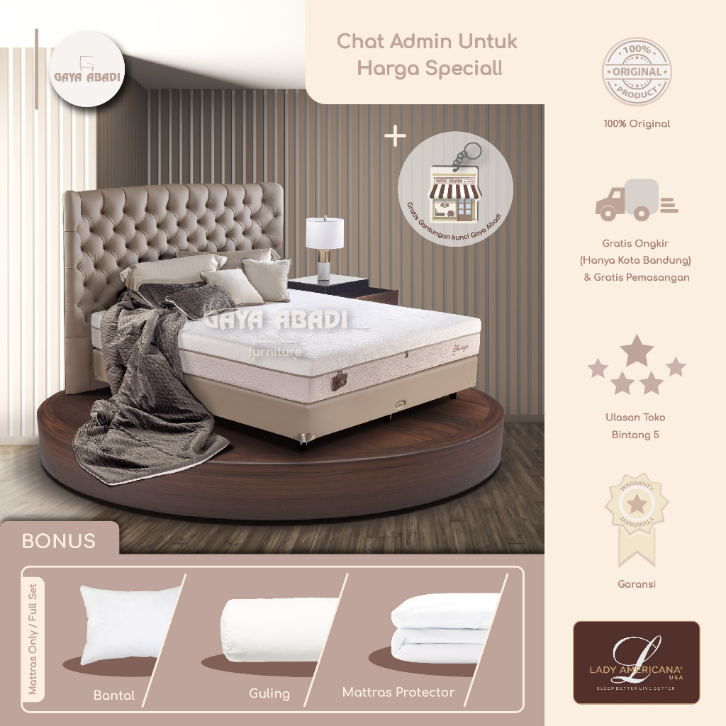 Springbed Lady Americana Heritage / Kasur Lady Americana Heritage - Lady Americana Springbed