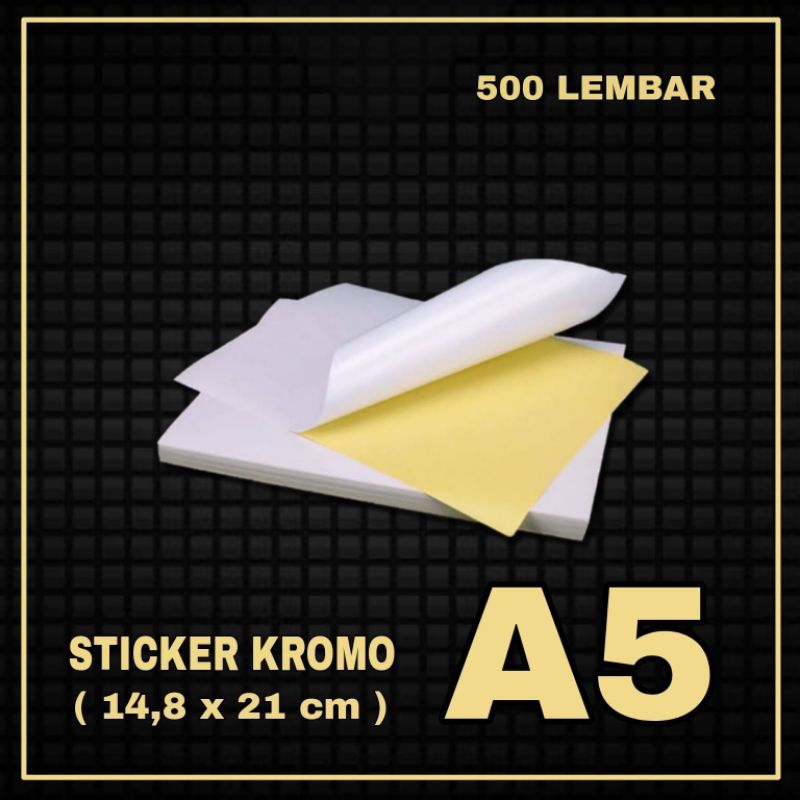

STICKER CHROMO A5 ISI 500 LEMBAR