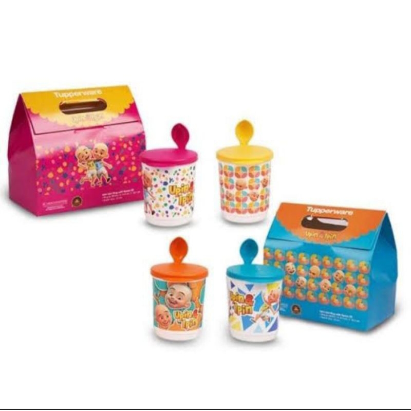 mug karakter upin dan ipin tupperware