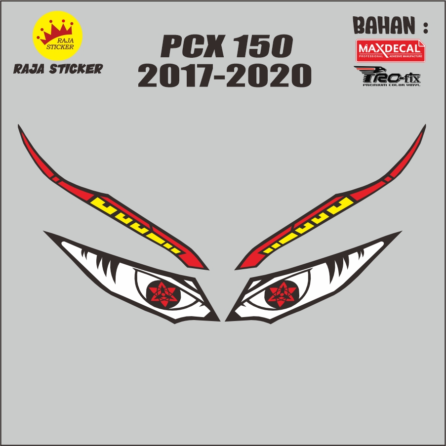 Sticker mata elang headlamp lampu PCX