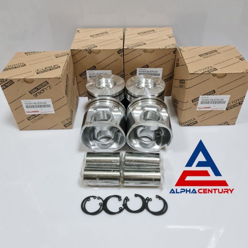 PISTON ASSY HILUX 2.5 ASLI GARANSI 1BULAN