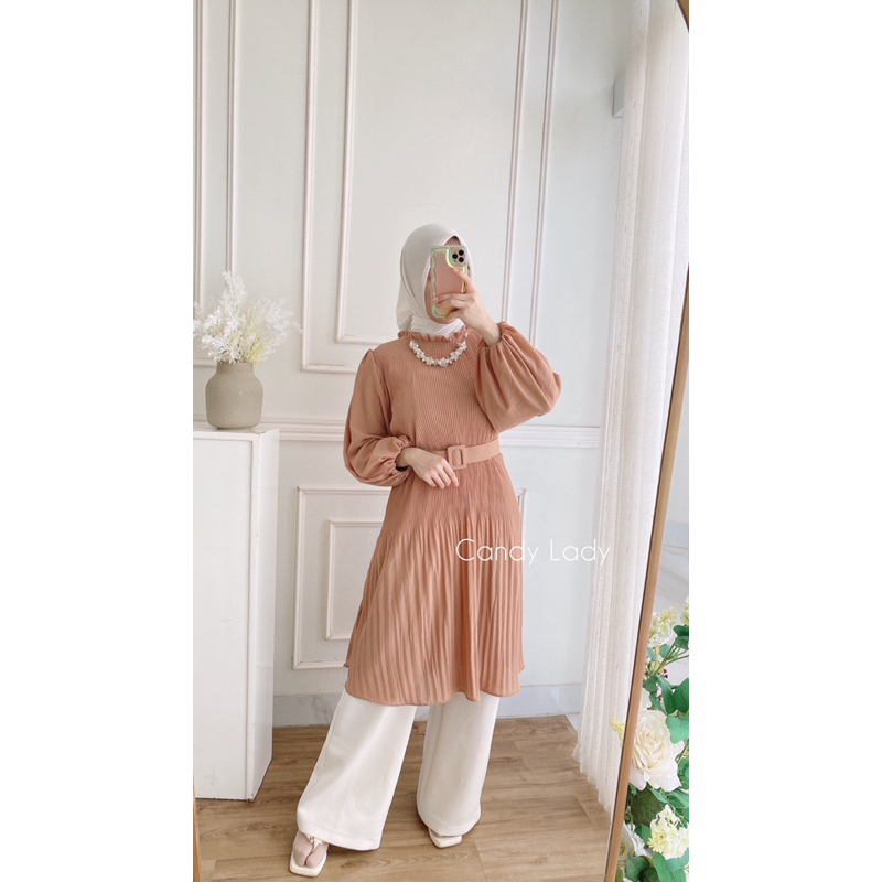 Vekina Pleats Tunik