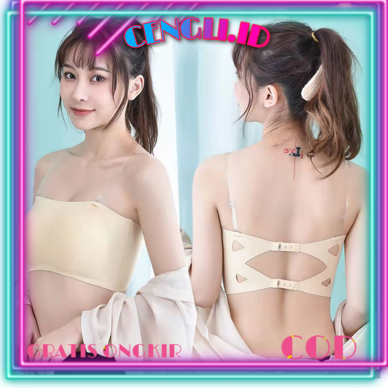 CENGLI.ID Bra Kemben Tanpa Tali Seamless Wanita Korean Style BRA166
