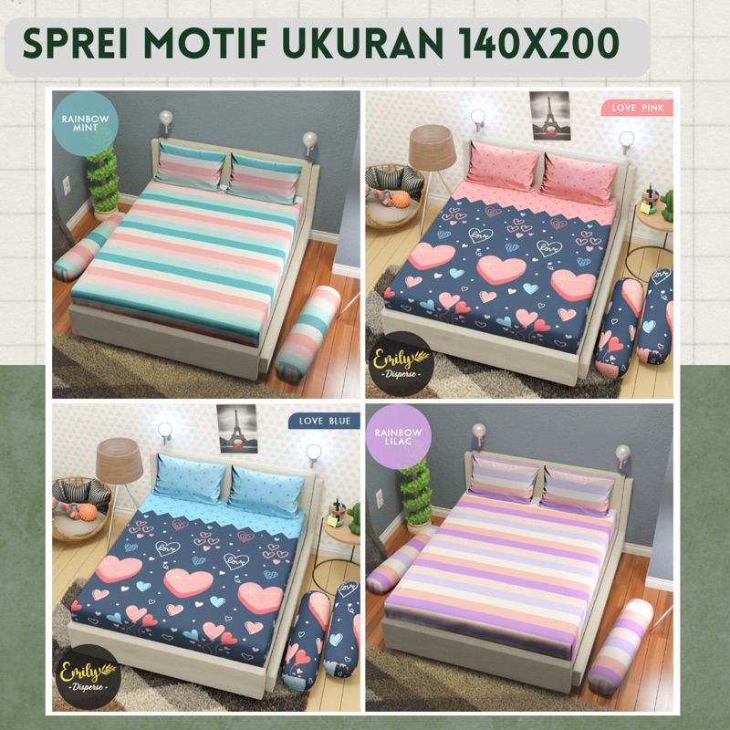 Sprei Ukuran 140x200 - Sprei Motif Anak - Sprei 140x200 Bedsheet - Bahan Katun Adem