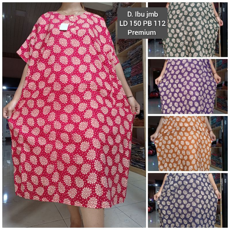 daster super jumbo XXXXL LD 150 / busui friendly bahan rayon premium batik solo no 1 adem dan nyaman