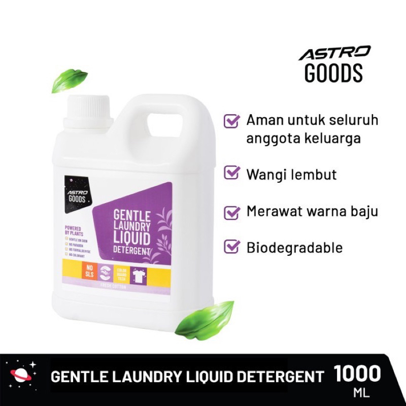 Astro Goods Gentle Laundry Liquid Detergent 1L / Deterjen Cair Pencuci Pakaian