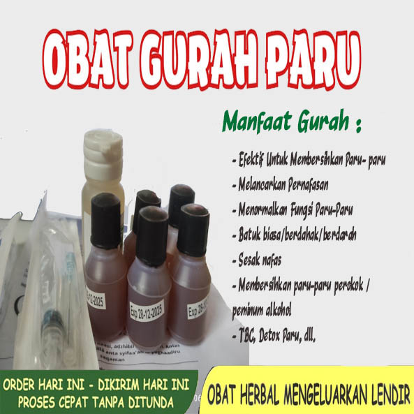 Gurah Tetes Hidung - Ramuan Herbal Gurah paru paru, Gurah asma sesak nafas