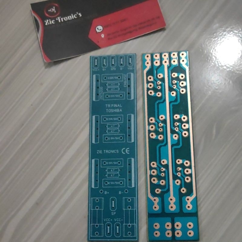 PCB TR FINAL 3 SET TOSHIBA NJW MJL PLUS FUSE