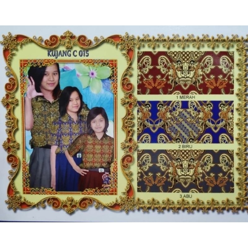 KAIN BATIK SERAGAM SEKOLAH MOTIF KUJANG