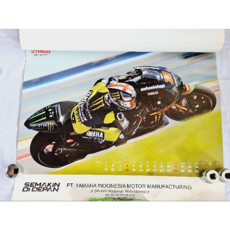 Kalender lawas YAMAHA MOTOR GP 2014 ORI