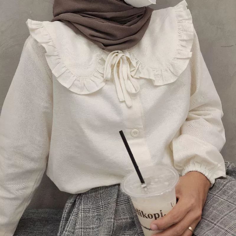 VIVI BLOUSE CRINKLE AIRFLOW VIRAL//ATASAN WANITA MASA KINI