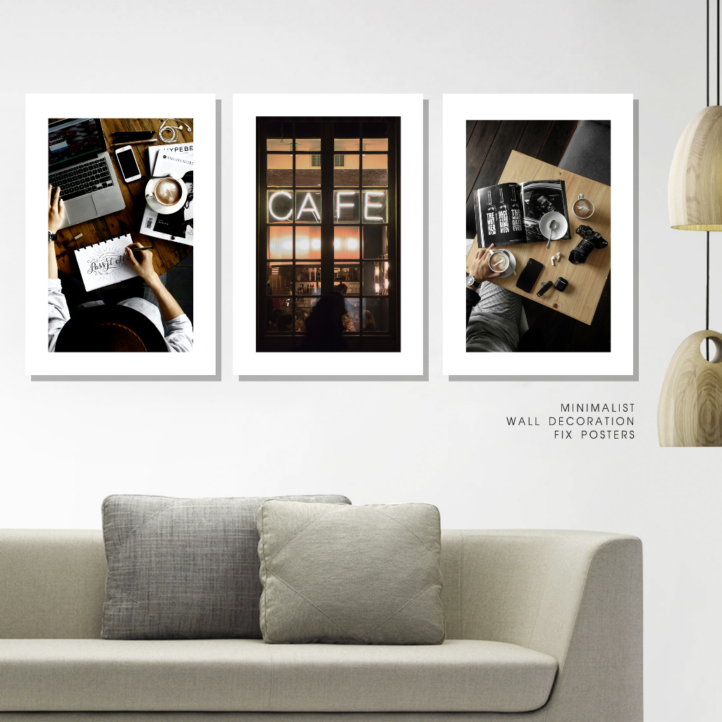 Hiasan dinding cafe Poster minimalis Wall decor modern