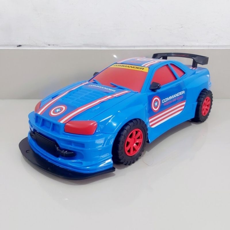 Mainan Mobil Sedan Batman Uk Jumbo - Miniatur Mobilan Superhero Capt America Besar Anak Laki Cowok