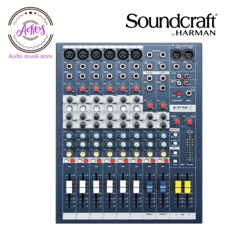 MIXER AUDIO SOUNDCRAFT EPM6/SOUNDCRAFT EPM 6/MIXER 6 CH MONO SOUNDCRAFT EPM6 ORIGINAL