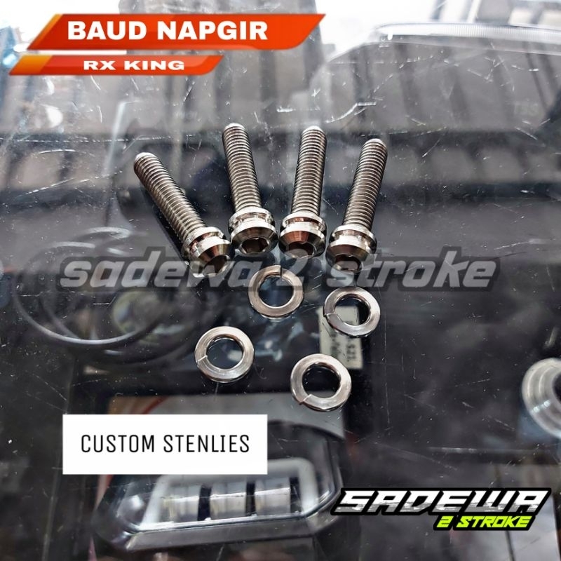4 PCS BAUT NAPGIR NAP GIR RX KING FIZR CUSTOM ASLI STENLIS STAINLES