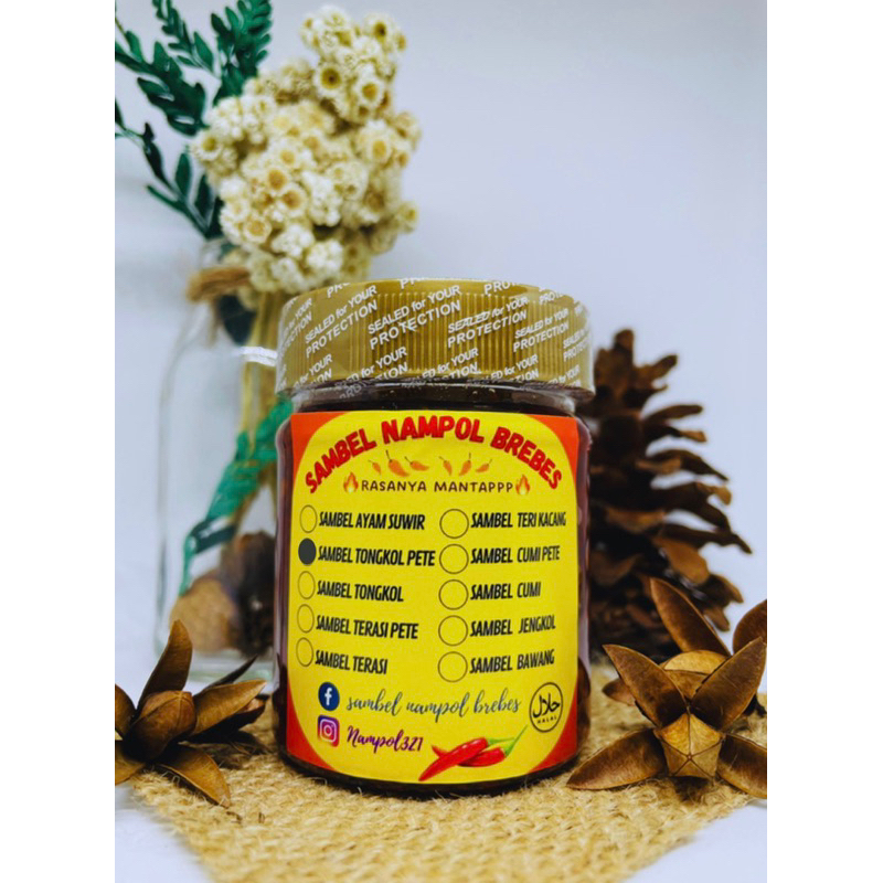 

sambal terasi/tongkol/cumi varian pete 100 gram