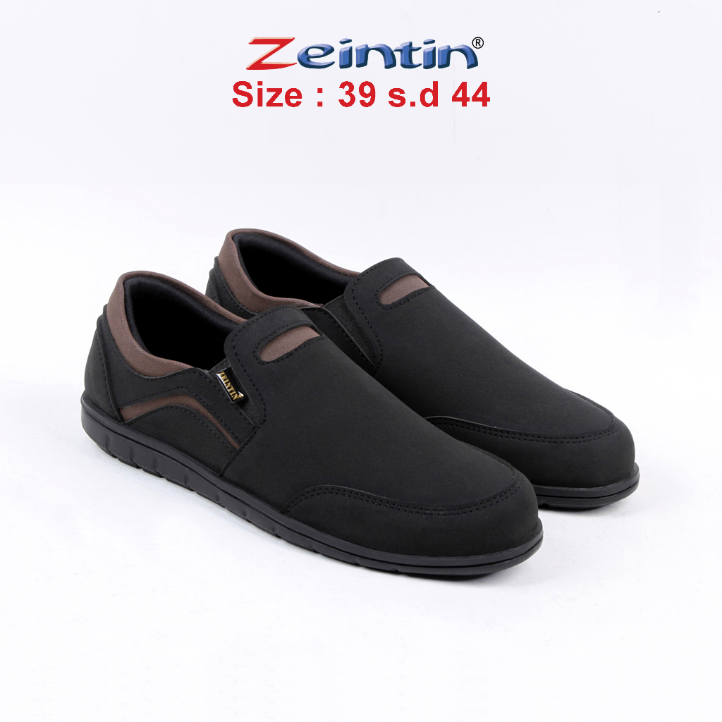 Zeintin - Sepatu Sneakers pria  Kets Pria  Hitam Polos  Fashion Pria Sneakers pria Sepatu Kasual Pria  BJ