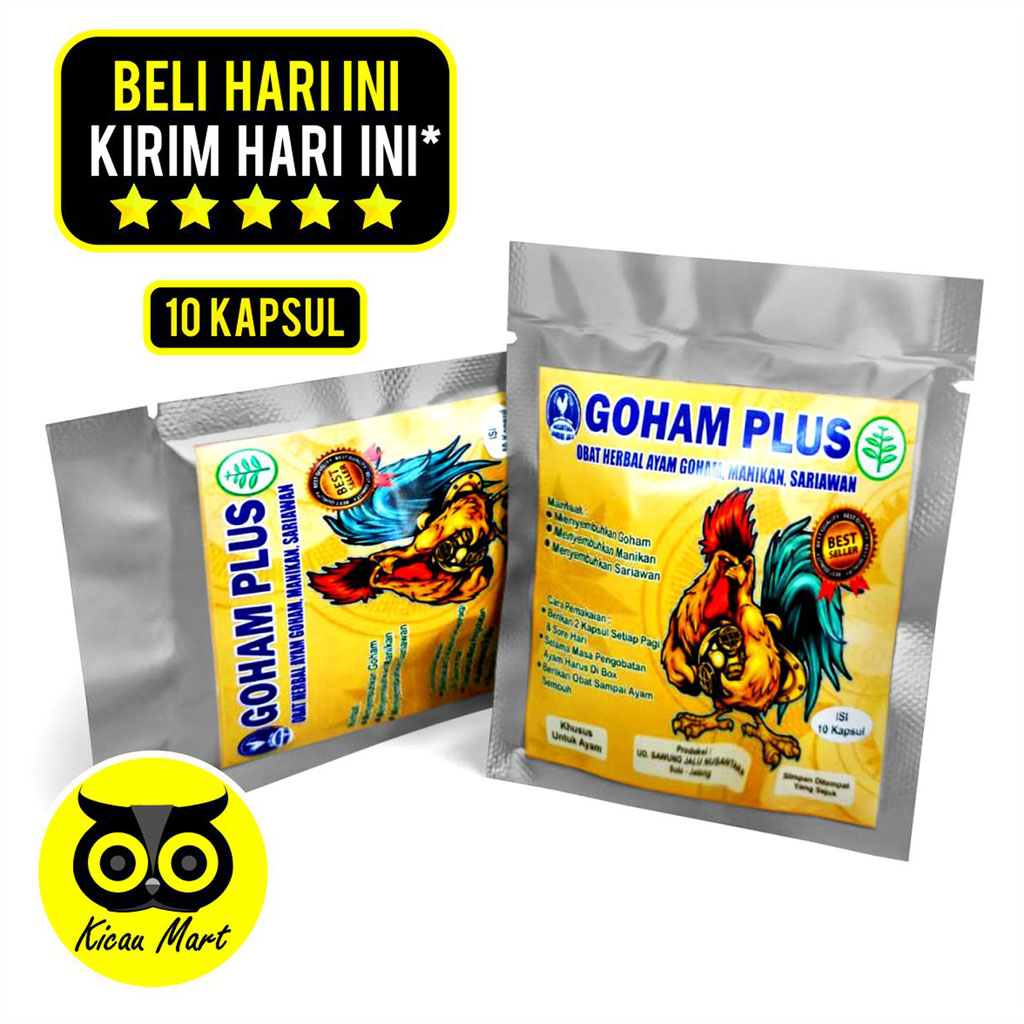 Obat Anti Goham Sawung Jalu Goham Plus Obat Herbal Ayam Sakit Goham Gomen Manikan Sariawan Obat Alami Ayam Sakit Mulut Infeksi Saluran Pencernaan