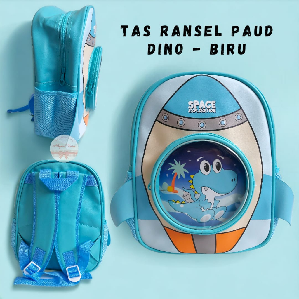 Tas Ransel Anak Perempuan &amp; Laki-laki PAUD DINO Kualitas Premium