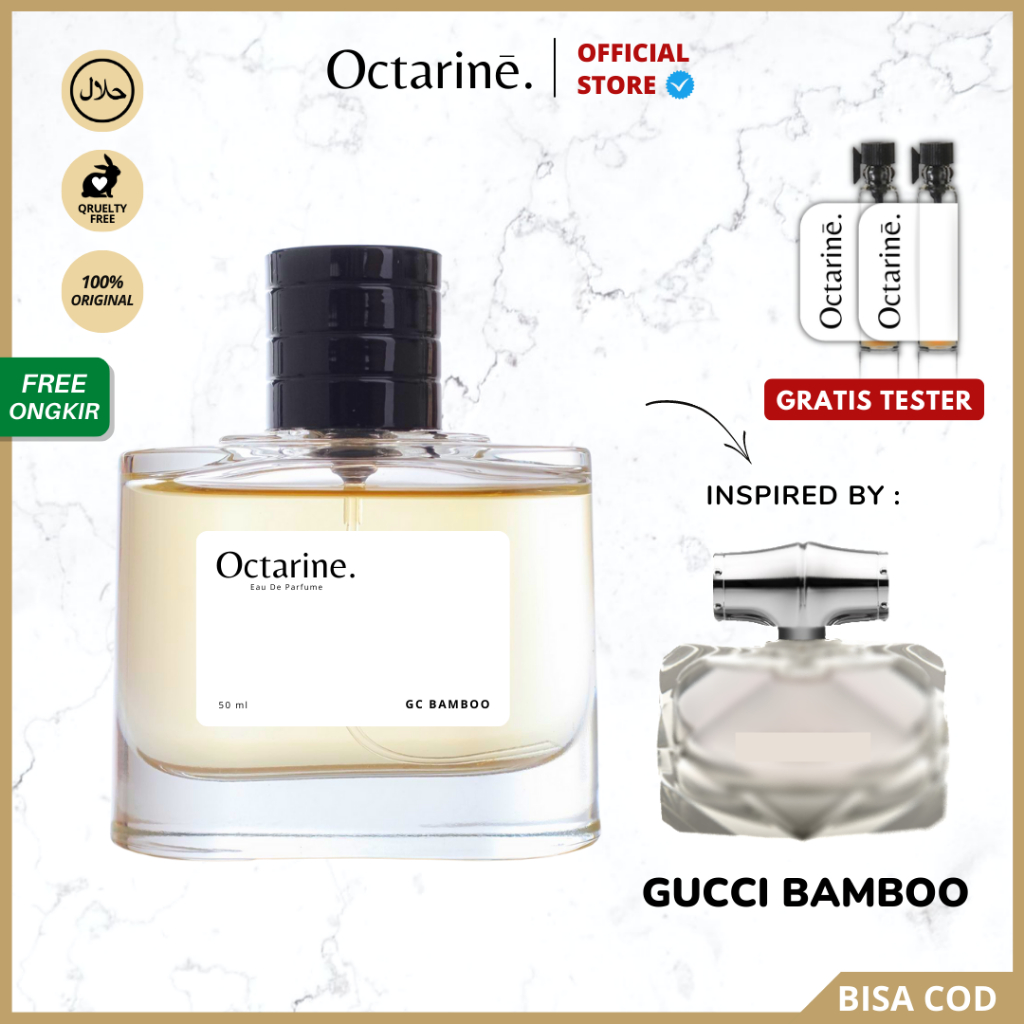 Octarine - Parfum Wanita Tahan Lama Aroma Fresh Lembut Elegan Inspired By GC BAMBOO | Parfume Perfume FarfumPria Wanita Minyak Wangi Cewek Cowok Murah Original