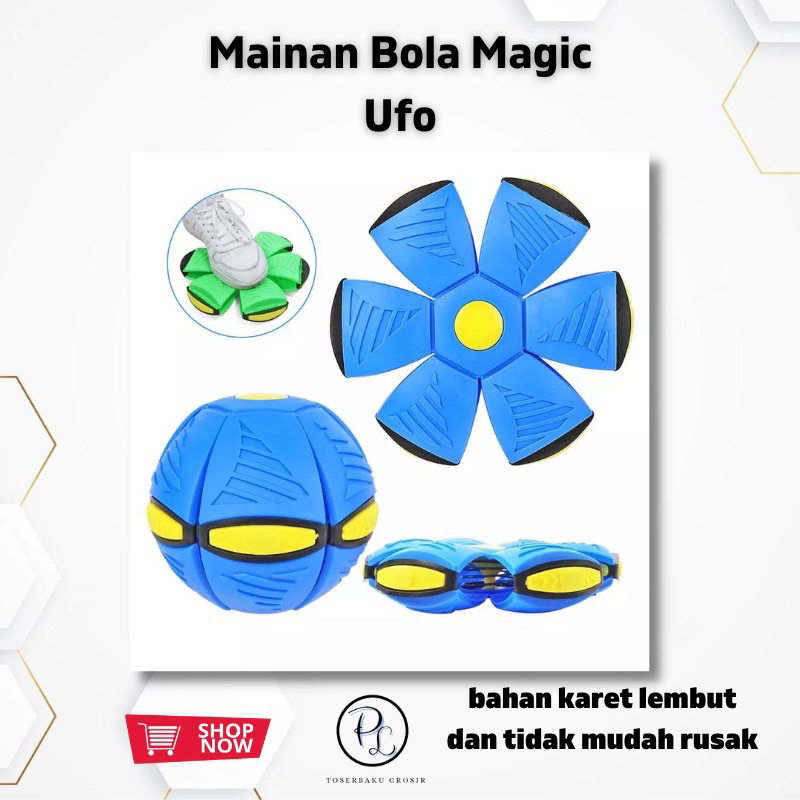 MAINAN BOLA UFO TERBANG LEMPAR LED / UFO MAGIC BALL M