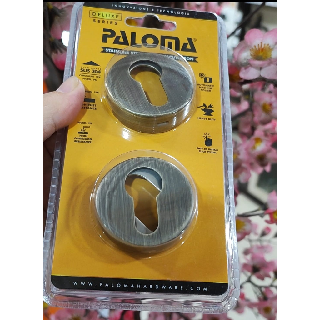 PALOMA ECP 334 ESCUTCHEON Ring Kunci Bulat SMALL ANTIQUE BRASS AB COVER PENUTUP LUBANG KUNCI