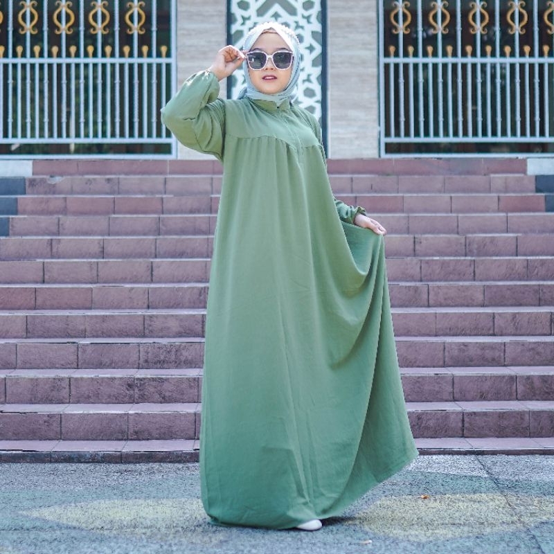 Sawaba Dress - Homedress Crinkle Airflo - Gamis Jumbo