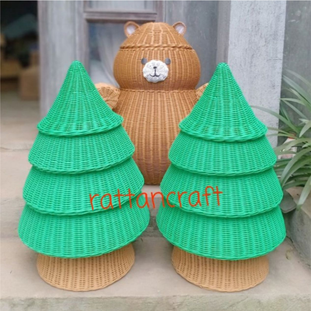 Rotan Pohon Natal Jumbo, Pohon Natal Ukuran Besar, Hampers Natal Rotan